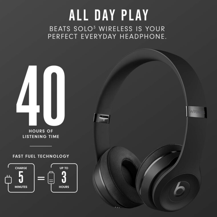 Beats Solo3 Wireless On-Ear Headphones - Imagen 4
